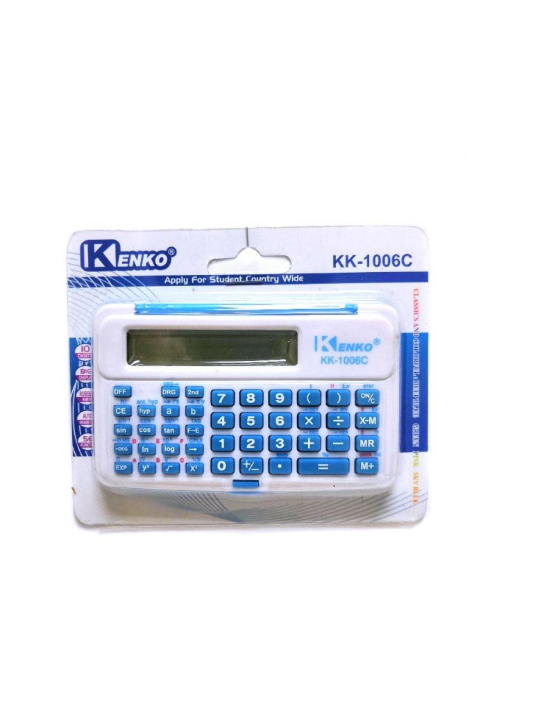 

Инженерный 10-разрядный калькулятор Kenko KK-1006C Голубой