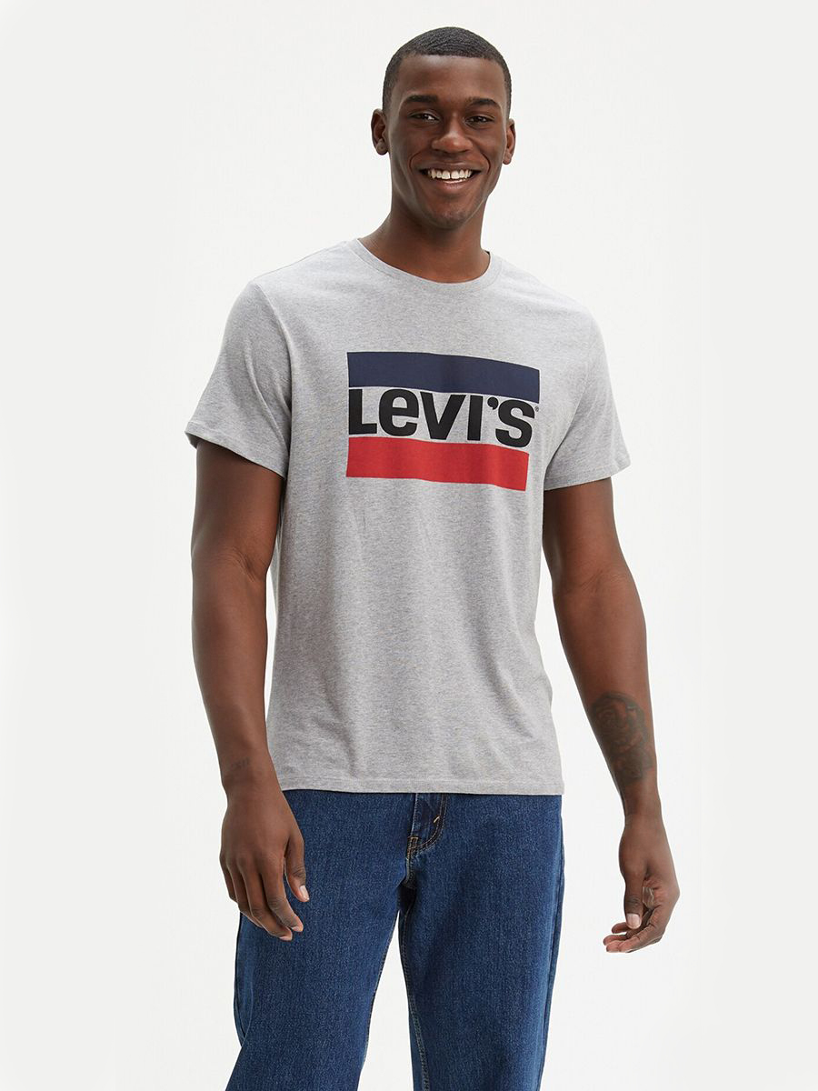 Футболка levis мужские. Майка левайс серая. Серая футболка левайс. Майка Левис мужская. Levis 2 футболки.