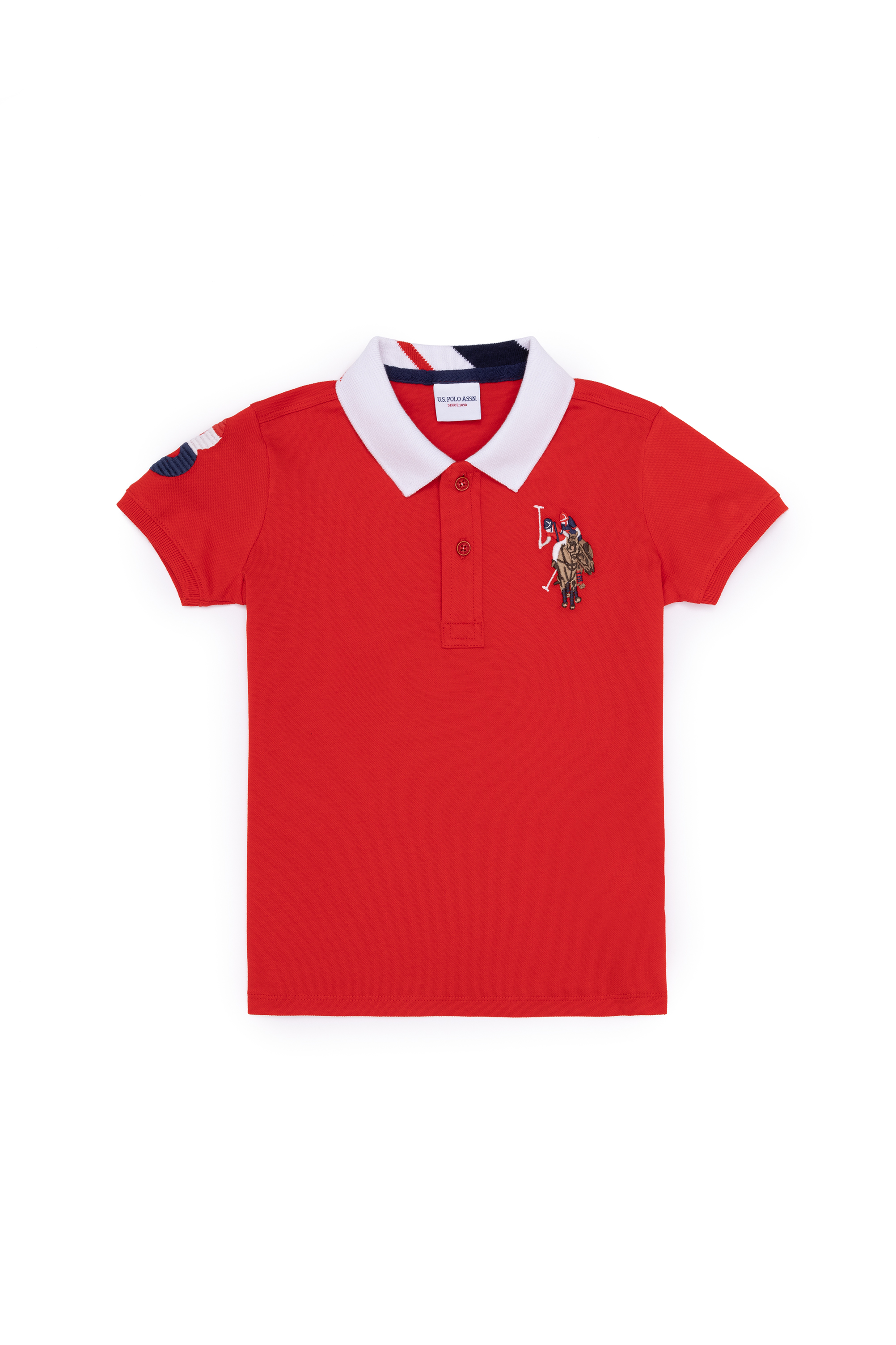 Поло детское US Polo Assn G083SZ0110SD01KIDSIY023, красный, 152