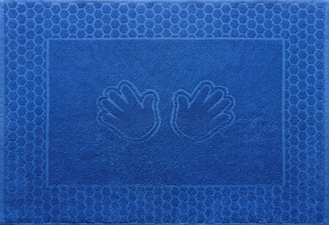 Полотенце махровое Ручки синий 50х70