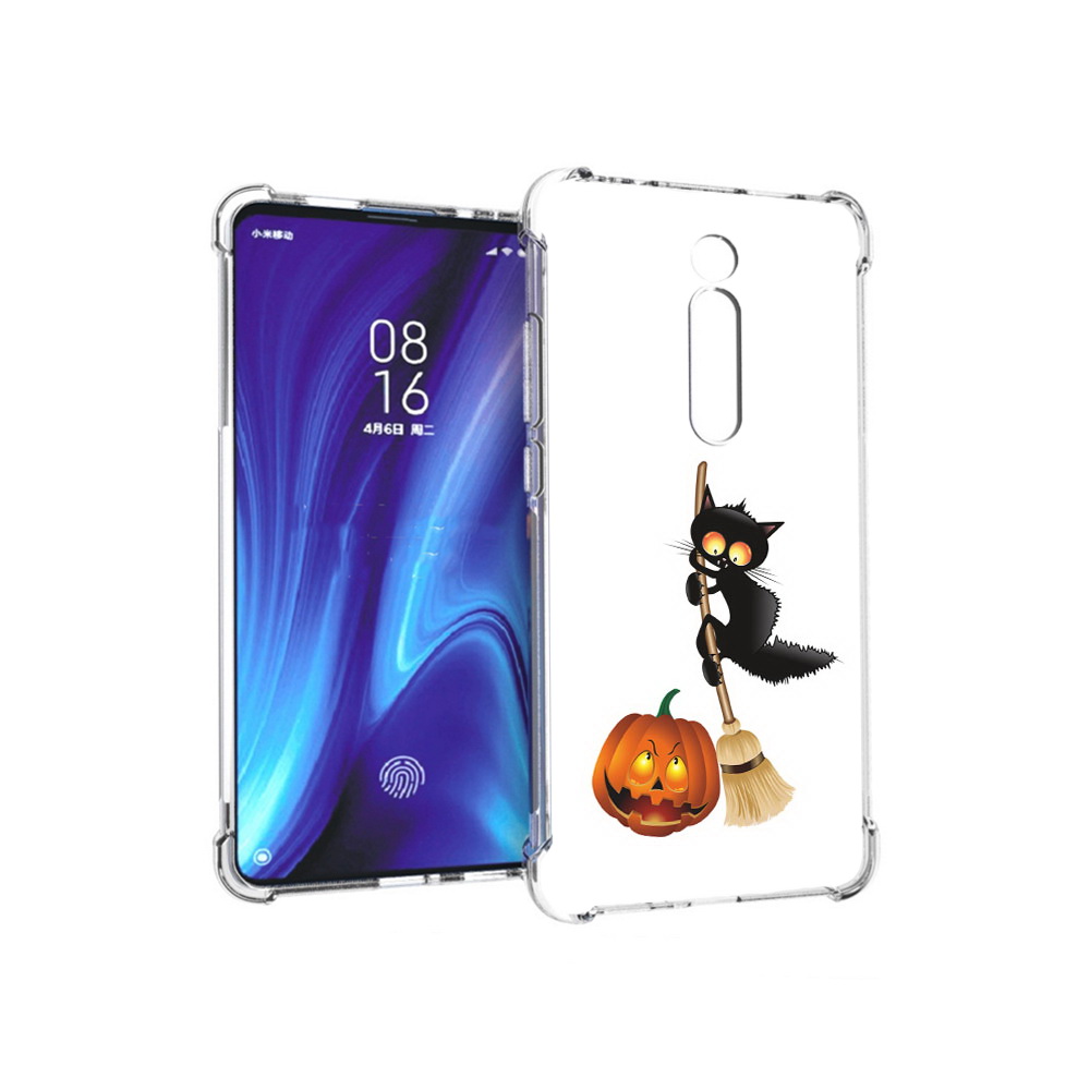 

Чехол MyPads Tocco для Xiaomi Redmi K20 хэлуинский котик (PT130504.291.667), Прозрачный, Tocco