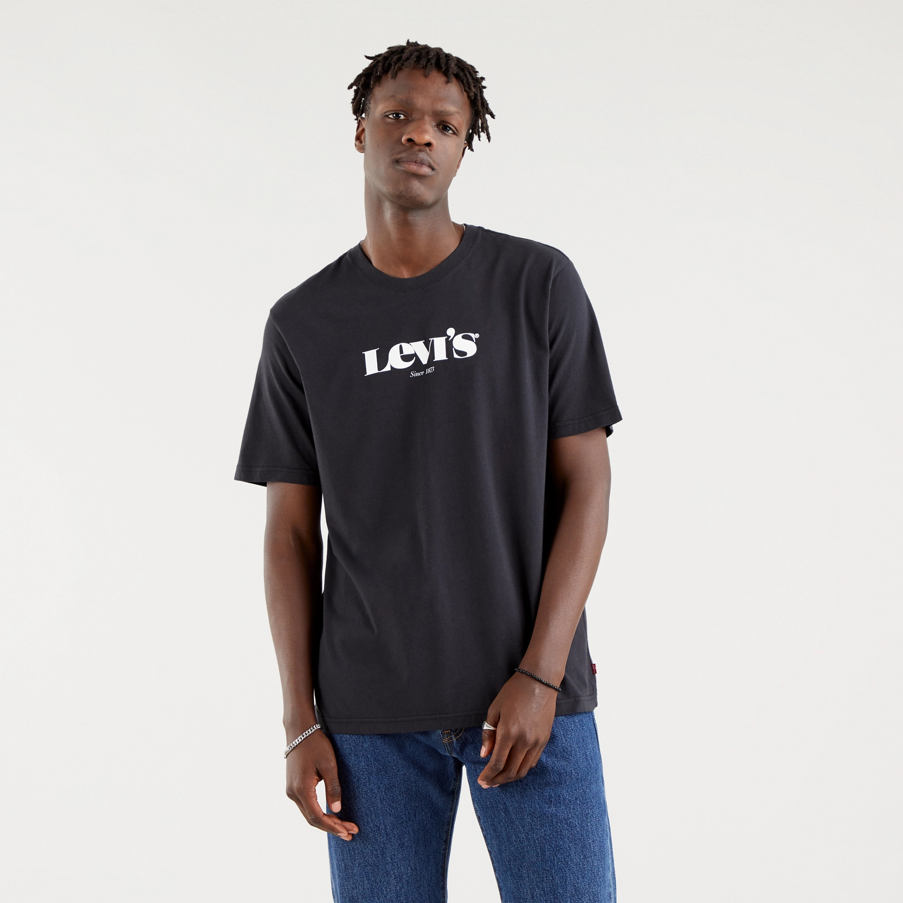 фото Футболка мужская levi's ss relaxed fit tee черная l