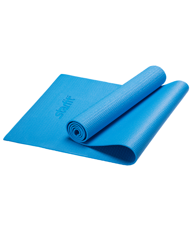 фото Коврик для йоги и фитнеса starfit core fm-101 173x61, pvc, синий, 0,3 см