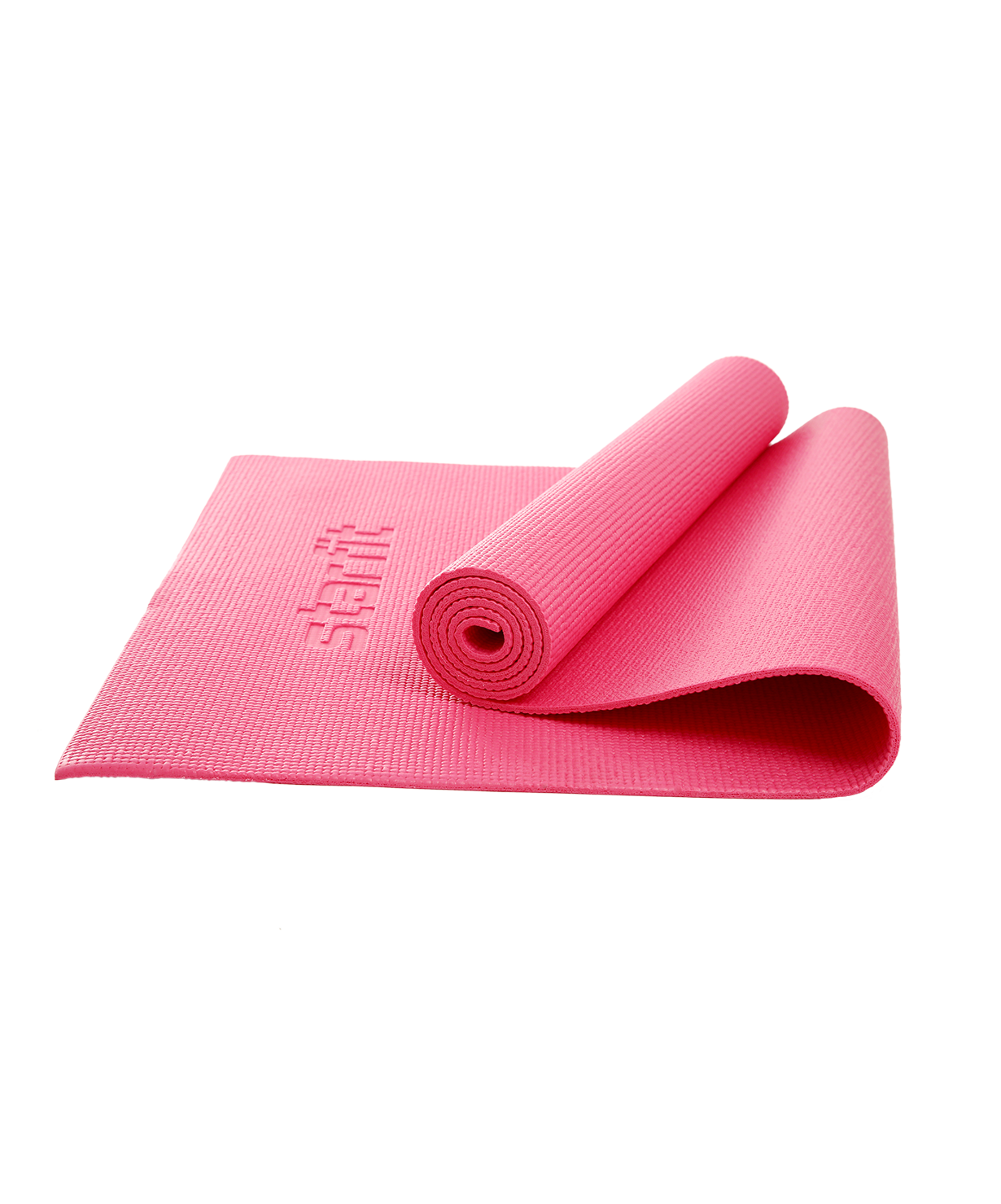 фото Коврик для йоги и фитнеса starfit core fm-101 173x61, pvc, розовый, 0,6 см