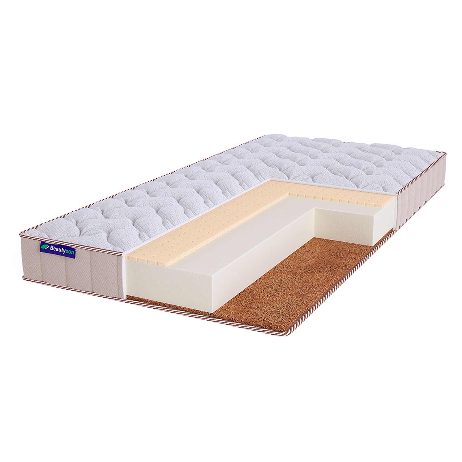

Матрас Beautyson Roll Foam 10 Balance Lux, 125х180, 14 см, беспружинный, Roll Foam 10 Balance Lux