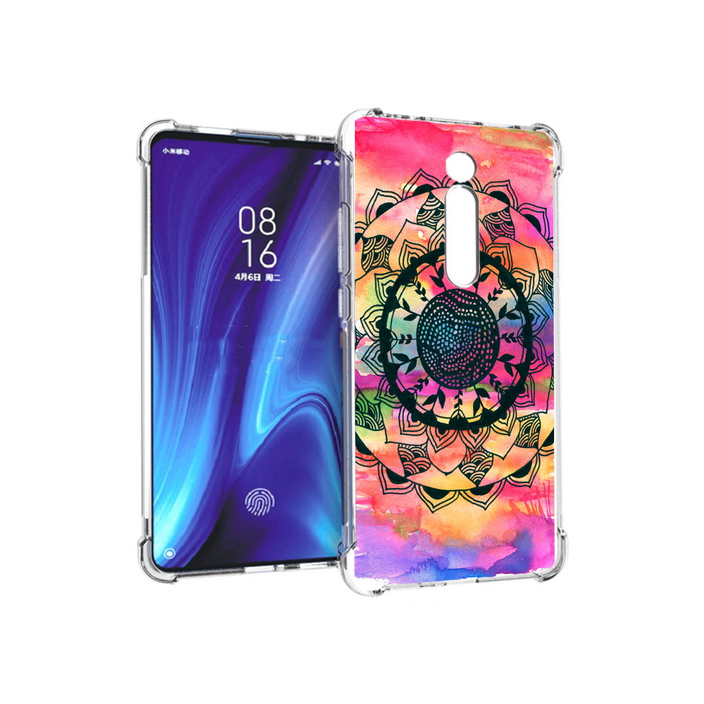 

Чехол MyPads Tocco для Xiaomi Redmi K20 яркая абстракция круглый цветок (PT130504.291.704), Прозрачный, Tocco