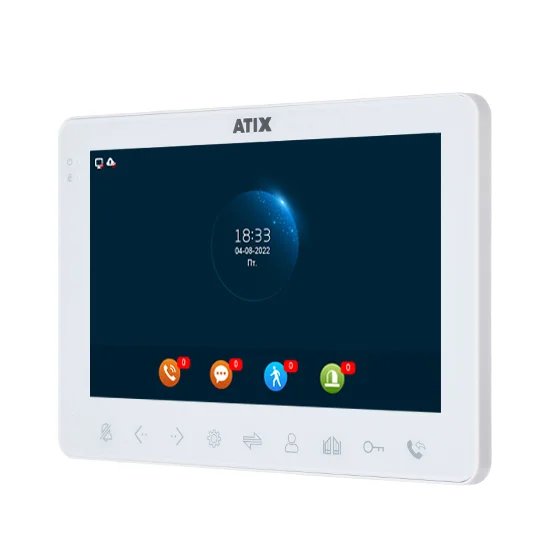 Видеодомофон ATIX AT-I-M711C/T White кронштейн mart 402sl white