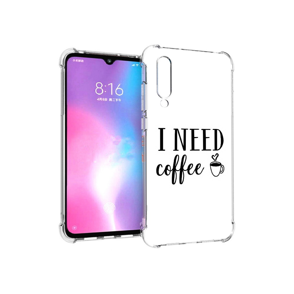 

Чехол MyPads Tocco для Xiaomi Mi CC9 Мне нужен кофе (PT134127.292.121), Прозрачный, Tocco