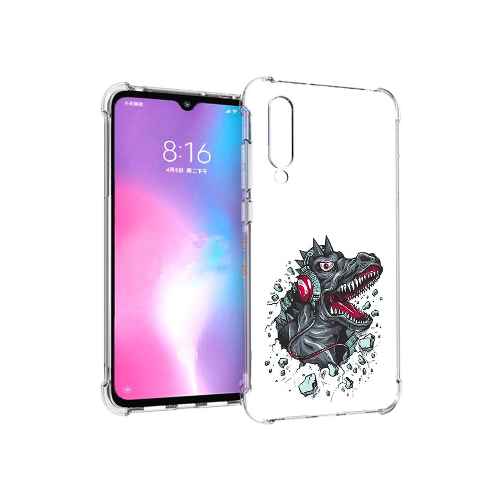 

Чехол MyPads Tocco для Xiaomi Mi CC9 Нарисованный динозавр в наушниках (PT134127.292.124), Прозрачный, Tocco