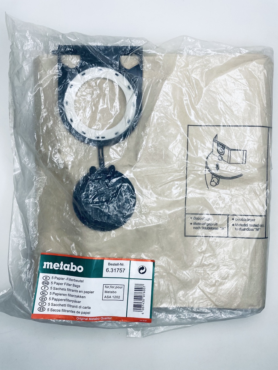 Мешки Кит для пылесоса Metabo ASA1202 (5шт.)