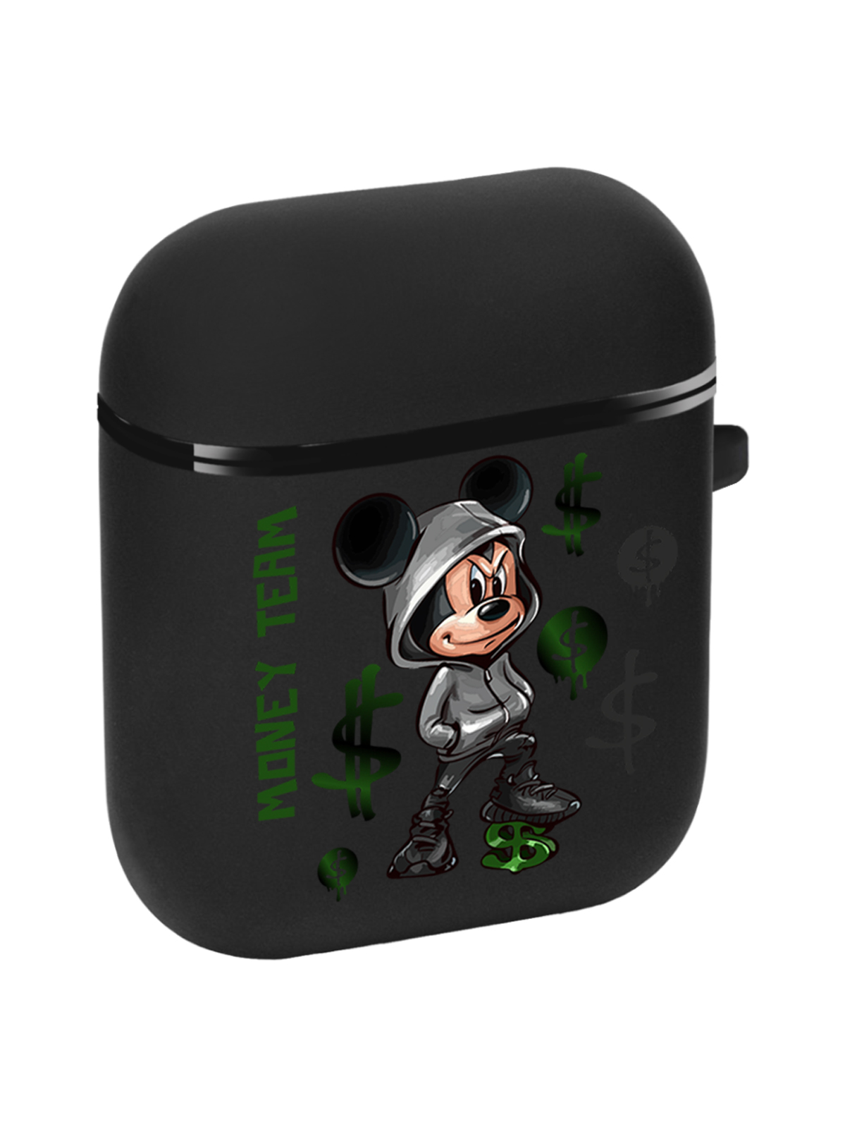 Чехол MustHaveCase для Apple AirPods 2 Богатый Мышонок черный