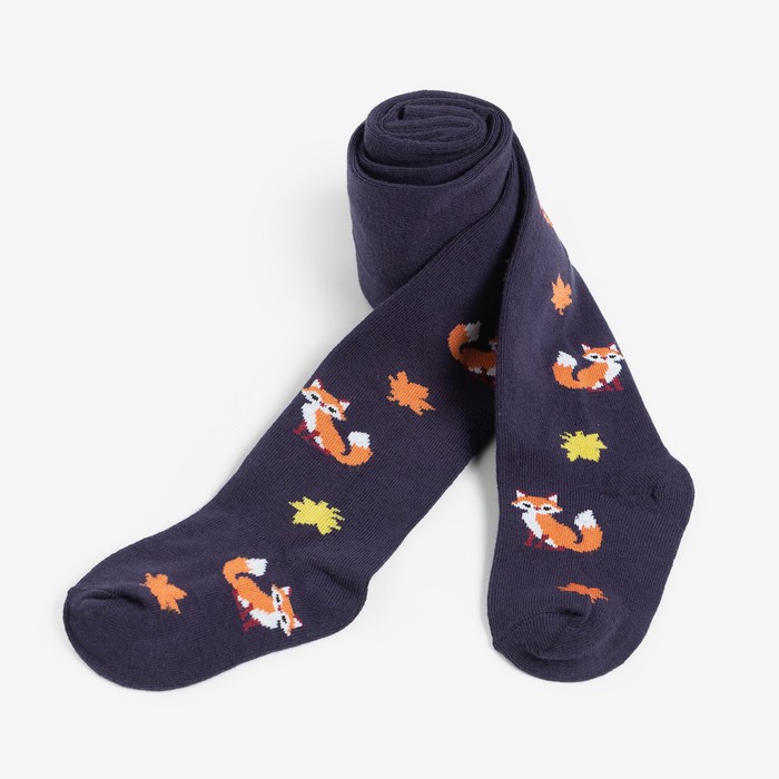 

Колготки детские Лисы, цвет тёмно-синий, рост 98-104