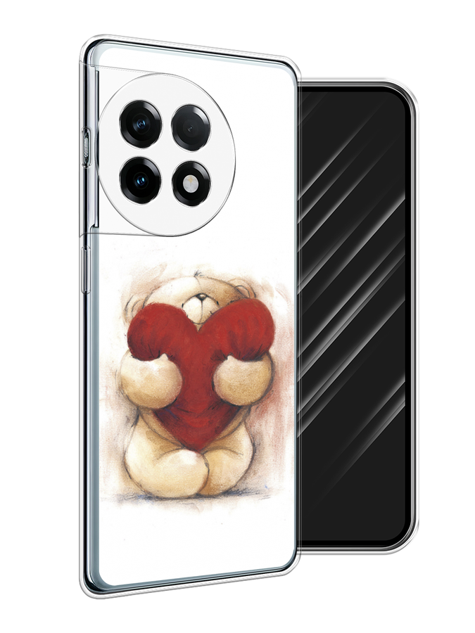 

Чехол Awog на OnePlus 11R "Мишка с сердцем 1", Белый;бордовый;бежевый, 154150-1