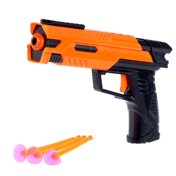 Пистолет игрушечный «Вектор», стреляет присосками лук игрушечный спортивный с мишенью и колчаном стреляет присосками