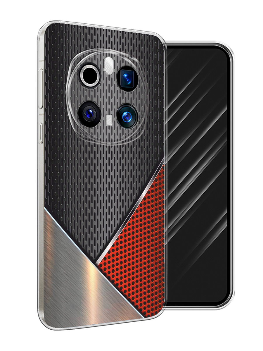 

Чехол Awog на Honor Magic 7 Pro "Стальной металл", Черный;красный;серебристый, 6125650-1