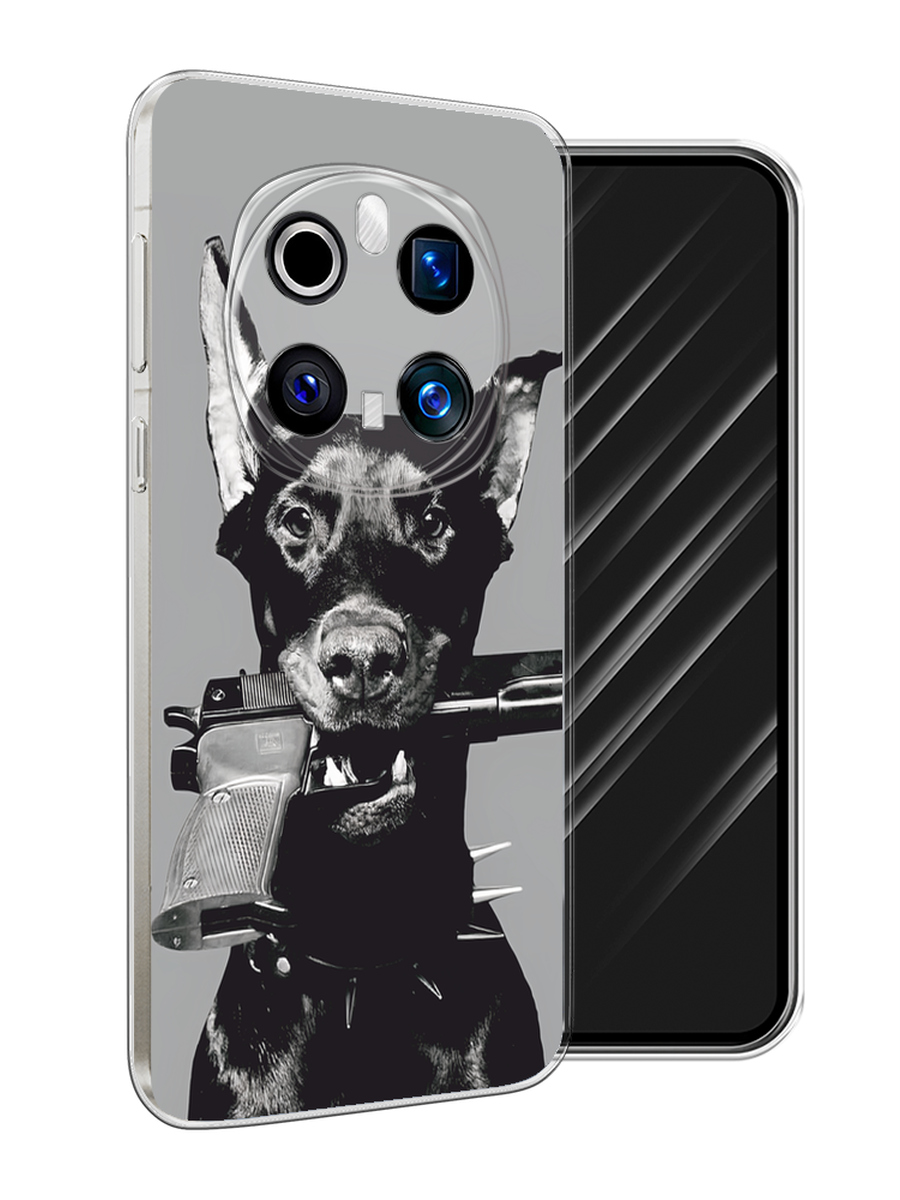 

Чехол Awog на Honor Magic 7 Pro "Доберман", Серый, 6125650-1