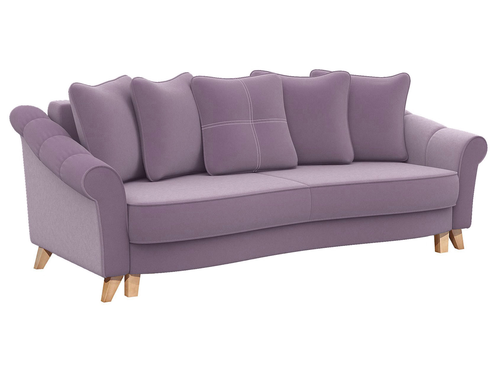 

Прямой диван Николя Орхидея, велюр, Николя Серый