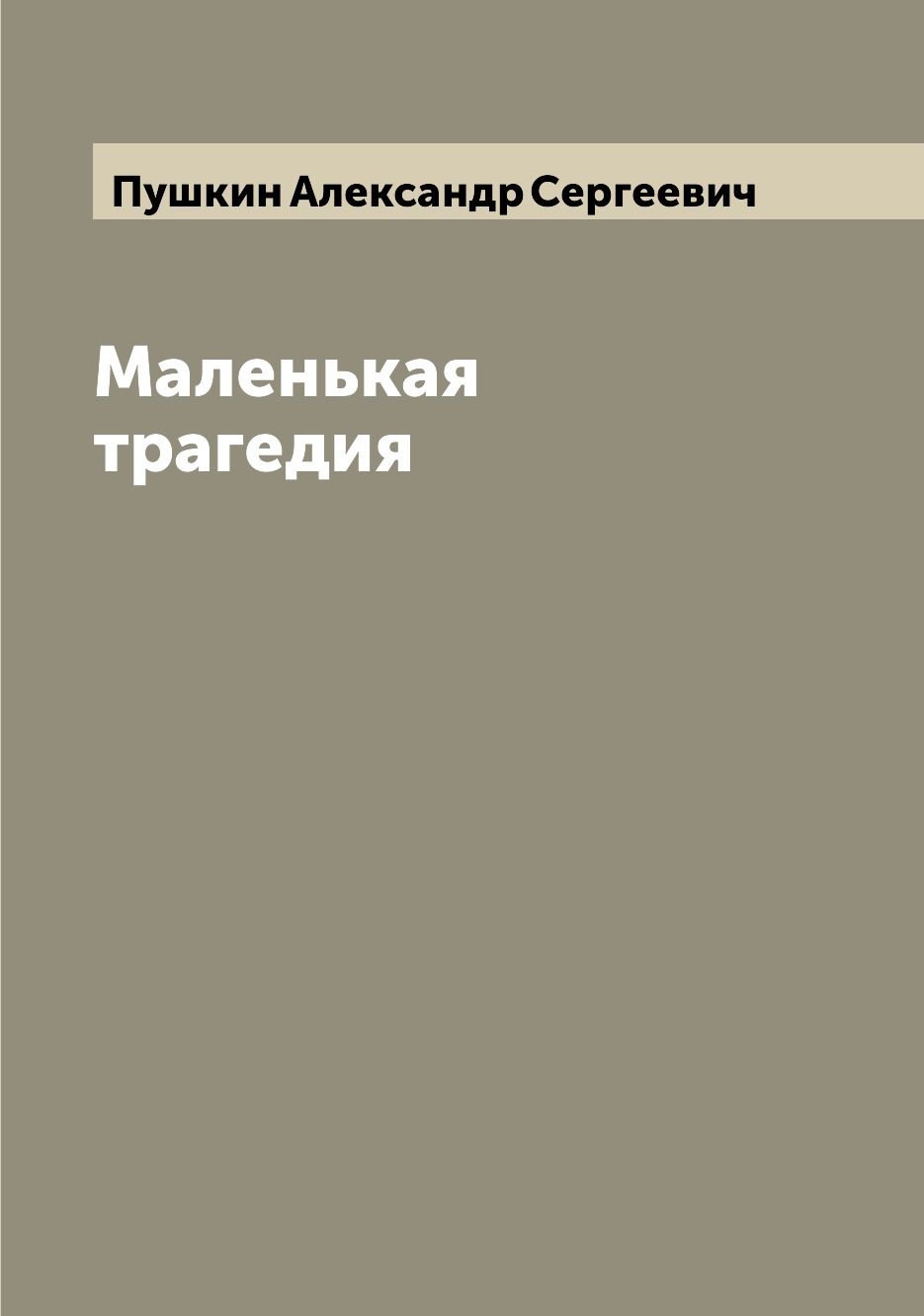 Книга Маленькая трагедия