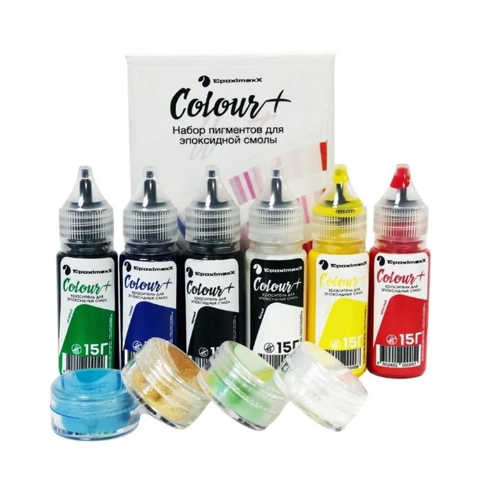 

Набор пигментов «EpoximaxX Colour» базовый, 10 шт., Разноцветный