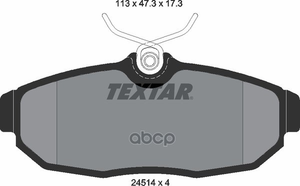 

Тормозные колодки Textar дисковые 2451401