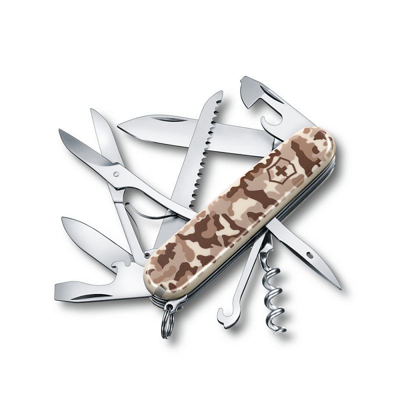 фото Нож victorinox huntsman desert comouflage (1.3713.941) 91мм 15 функций песочный камуфляж