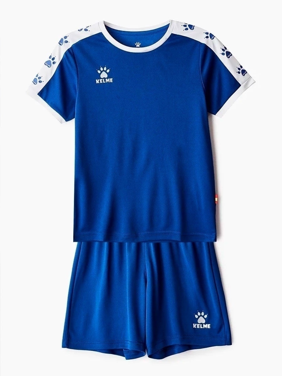 фото Детская футбольная форма kelme oviedo children's uniform синяя, размер 130