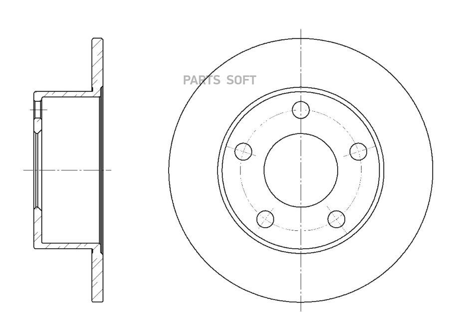 

Диск тормозной G-brake GR-01067