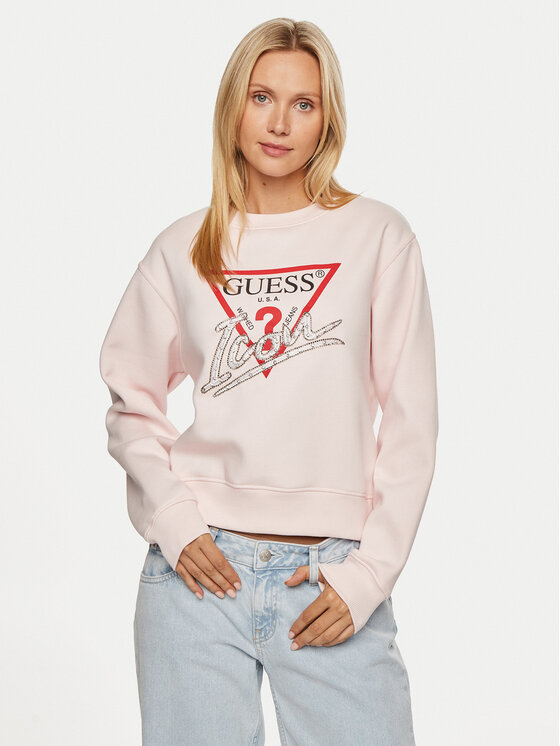 Свитшот женский Guess W4YQ25KB681 розовый S