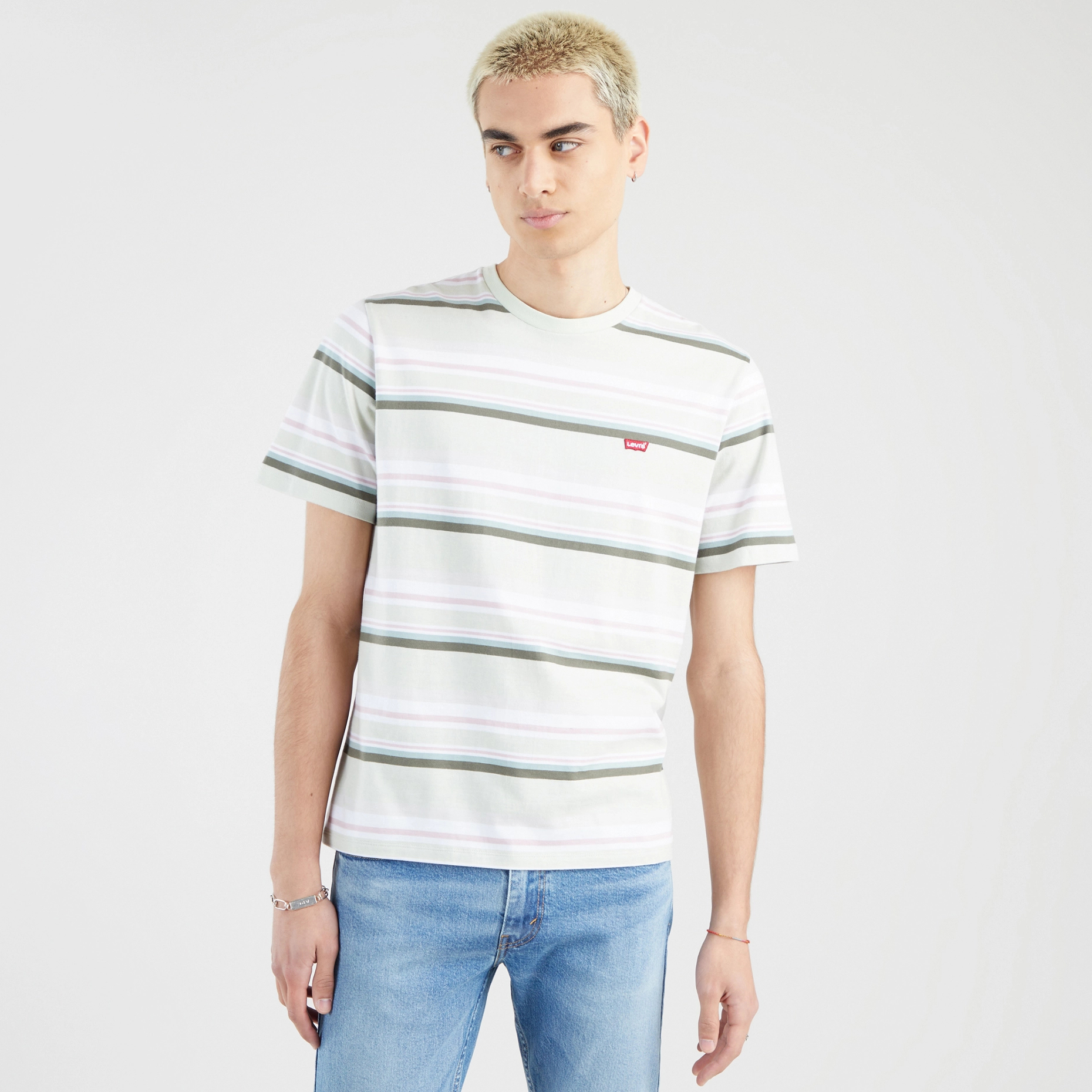 фото Футболка мужская levi's ss original hm tee зеленая m