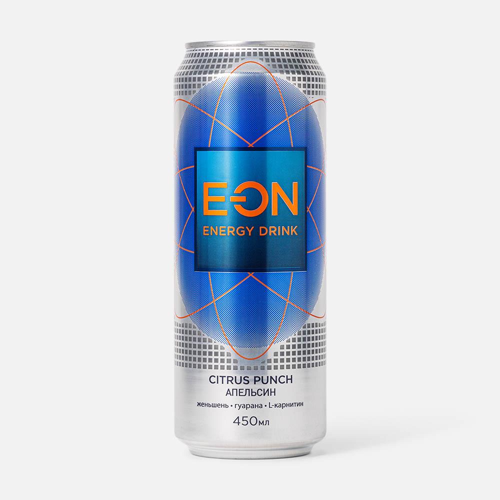 фото Энергетический напиток citrus punch e-on energy drink безалкогольный жестяная банка 450 мл