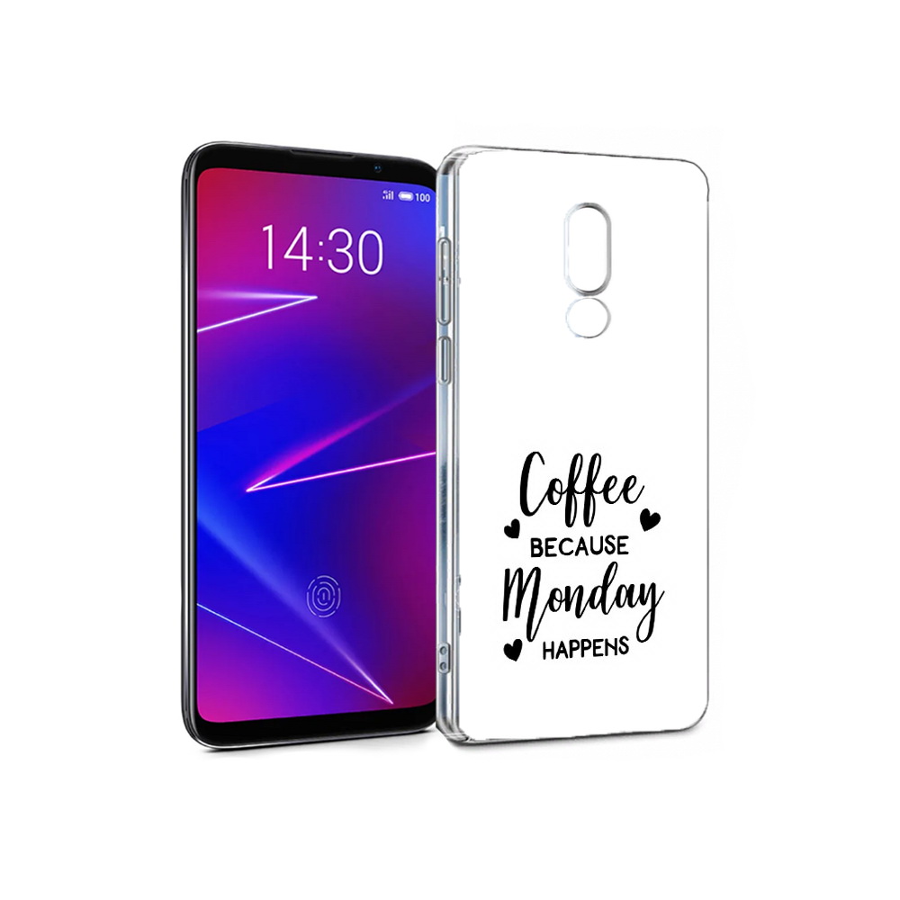 

Чехол MyPads Tocco для Meizu 16 кофе и понедельник стал счастливым (PT136611.84.402), Прозрачный, Tocco
