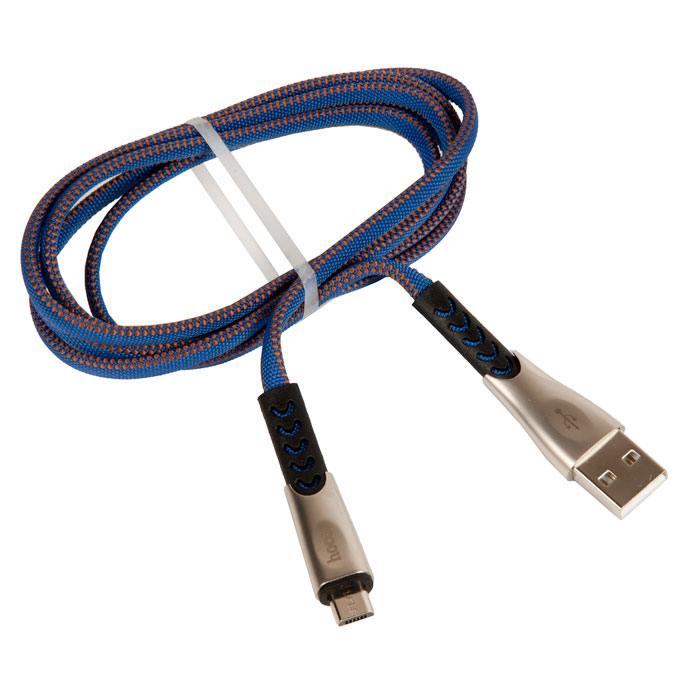 фото Кабель usb hoco u48 superior для micro usb, 2.4 a, длина 1.2 м, синий