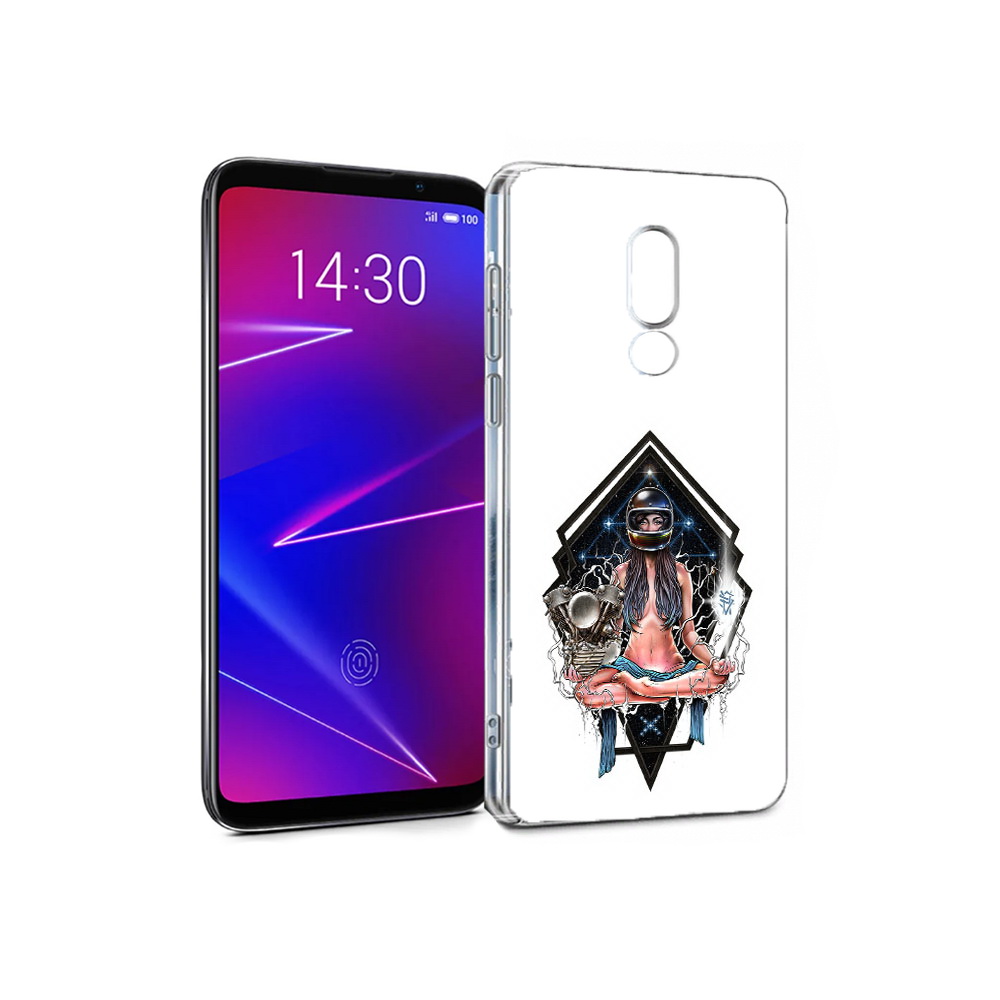 

Чехол MyPads Tocco для Meizu 16 красивая девушка в шлеме (PT136611.84.406), Прозрачный, Tocco