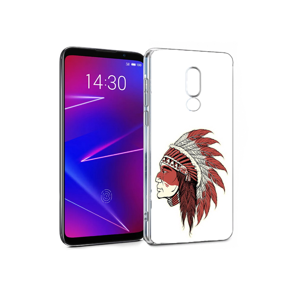 

Чехол MyPads Tocco для Meizu 16 красный индеец (PT136611.84.411), Прозрачный, Tocco