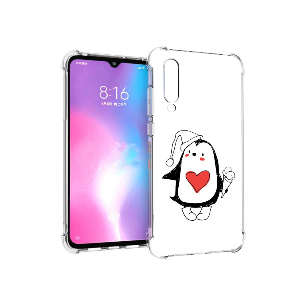 

Чехол MyPads Tocco для Xiaomi Mi CC9 Пингвин с мороженым (PT134127.292.135), Прозрачный, Tocco