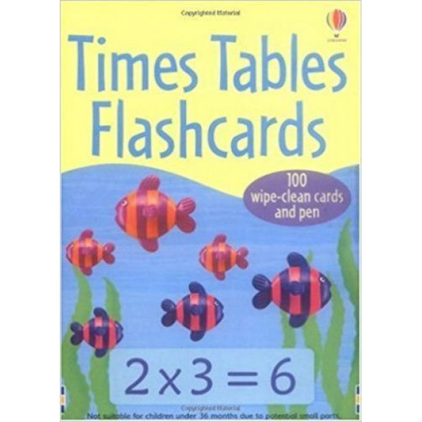 

Wipe-Clean cards + Pen: Times Tables Flashcards