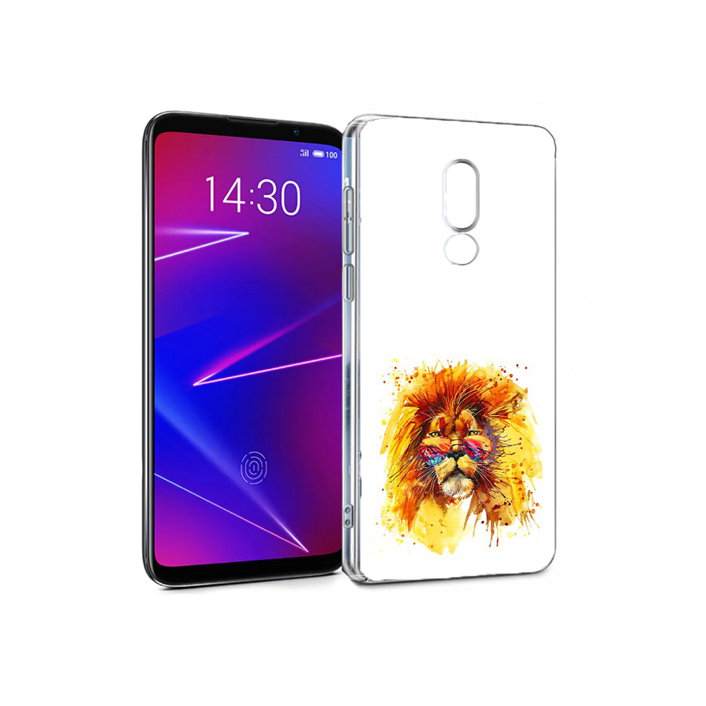 

Чехол MyPads Tocco для Meizu 16 лев в очках (PT136611.84.436), Прозрачный, Tocco