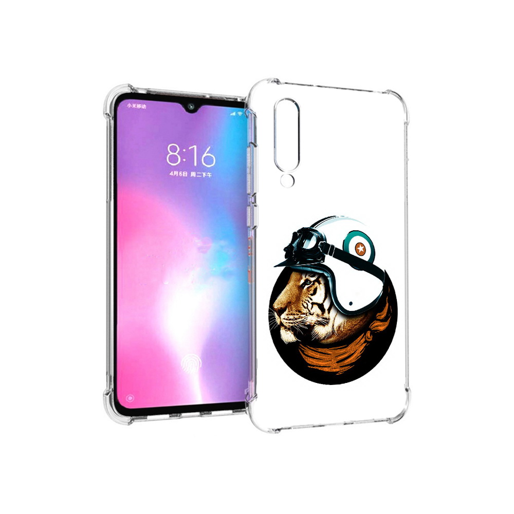 

Чехол MyPads Tocco для Xiaomi Mi CC9 Тигр в шлеме (PT134127.292.171), Прозрачный, Tocco