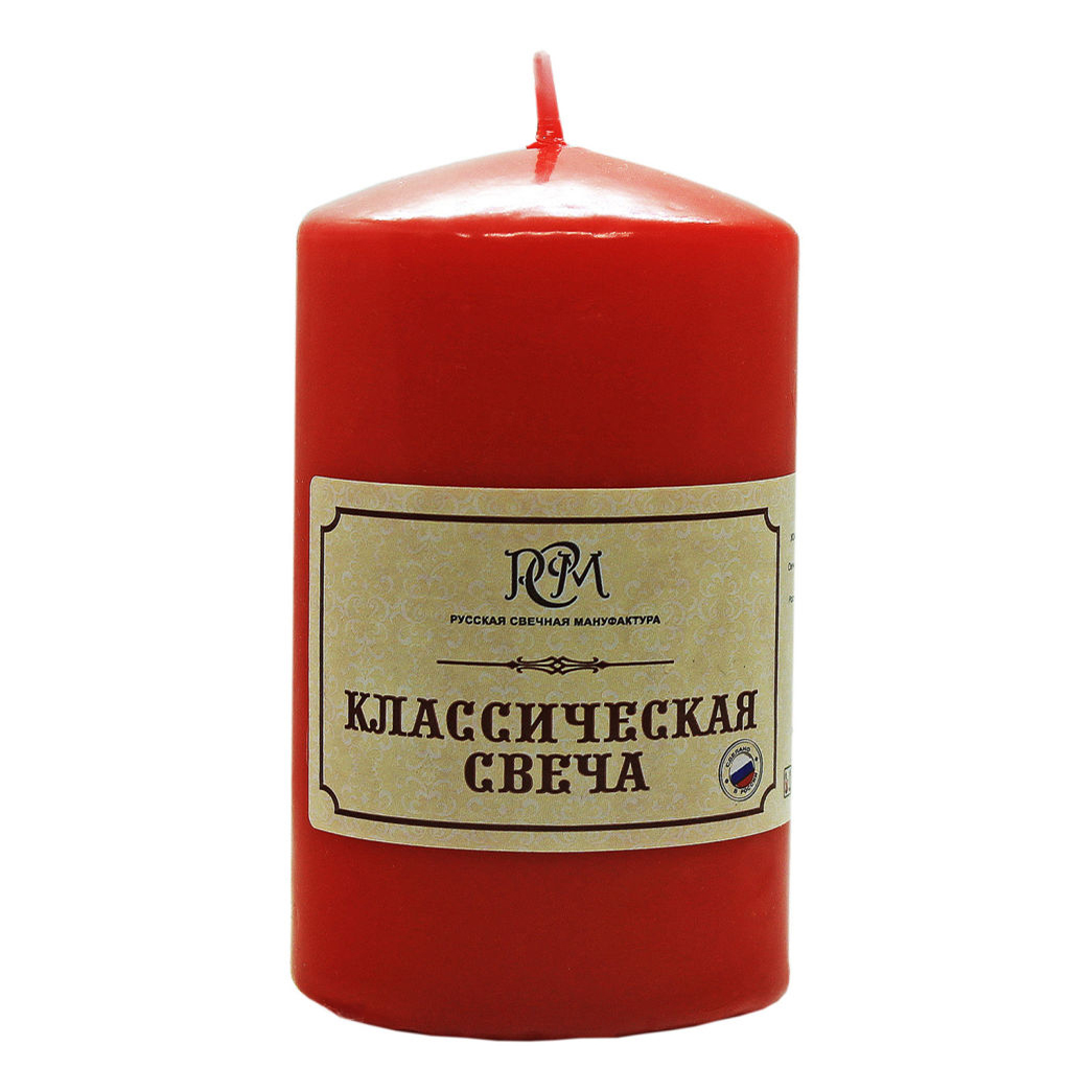 

Свеча декоративная РСМ Классическая 5х10 см красная