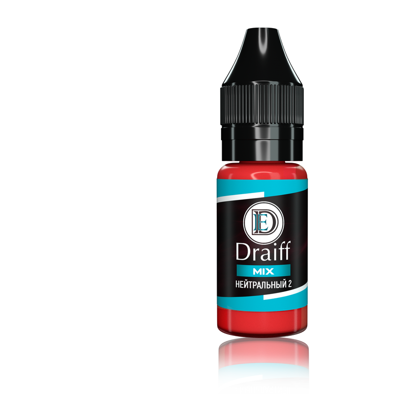 

Пигмент для губ для перманентного макияжа, татуажа Draiff Mix Нейтральный 2, 10мл, Draiff Mix