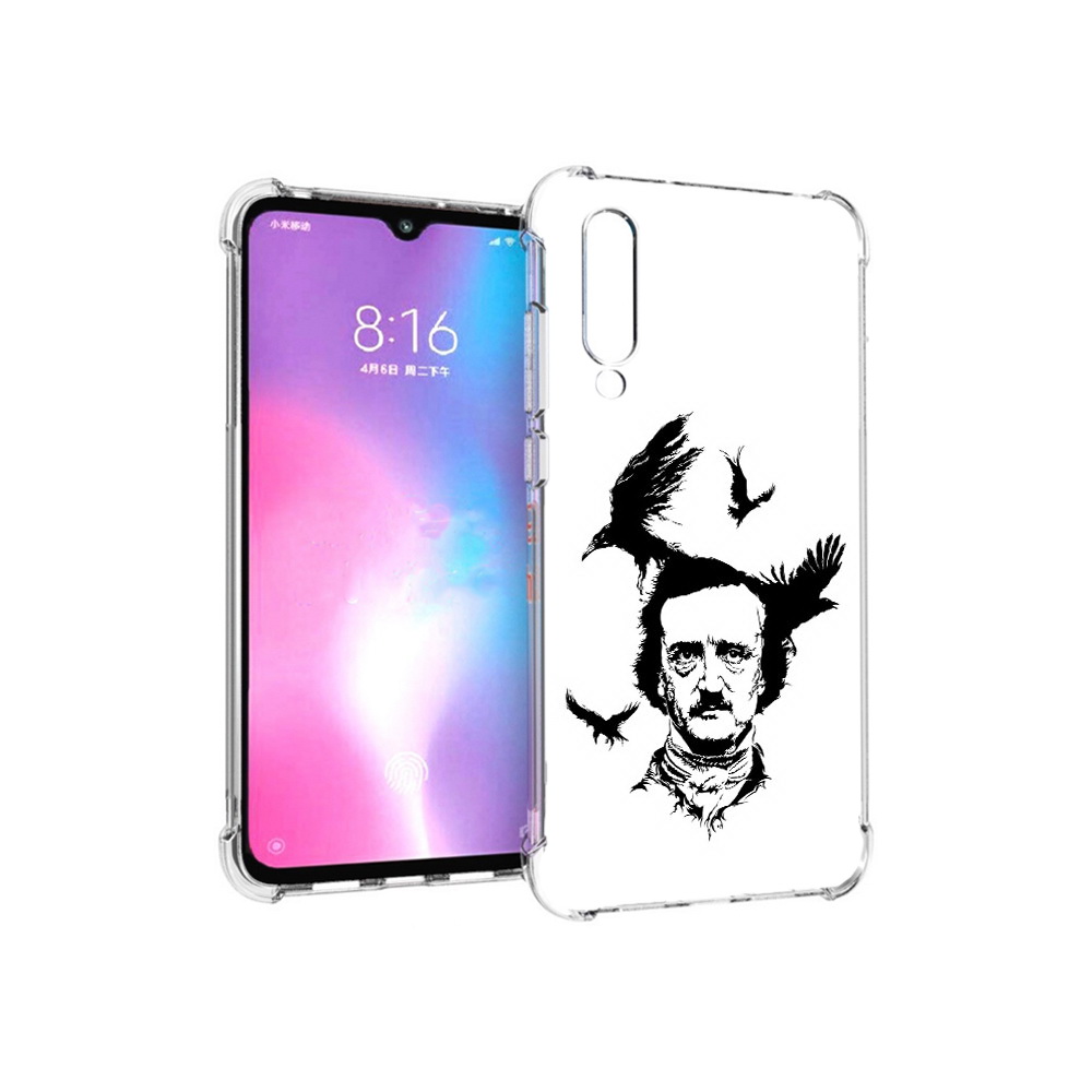 

Чехол MyPads Tocco для Xiaomi Mi CC9 Эдгар Аллан черно белый (PT134127.292.204), Прозрачный, Tocco