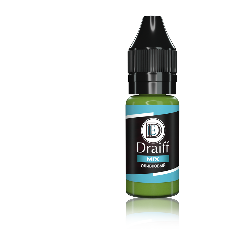 

Корректор для бровей для перманентного макияжа, татуажа Draiff Mix Оливковый, 10мл, Draiff Mix