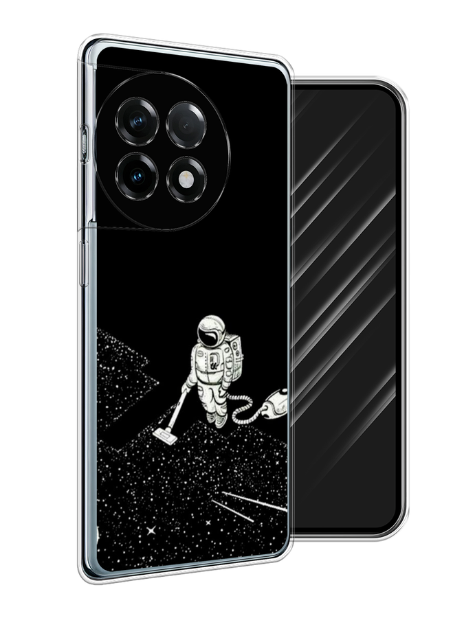 

Чехол Awog на OnePlus 11R "Космонавт с пылесосом", Белый, 154150-1