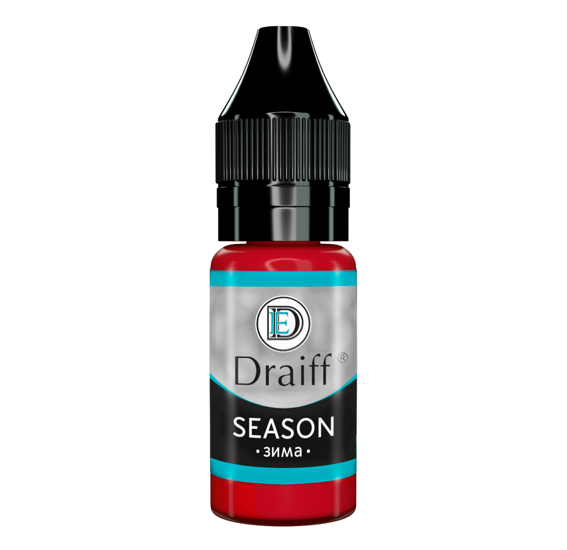 

Пигмент для губ для перманентного макияжа, татуажа Draiff Season Зима, 6мл, Draiff Season