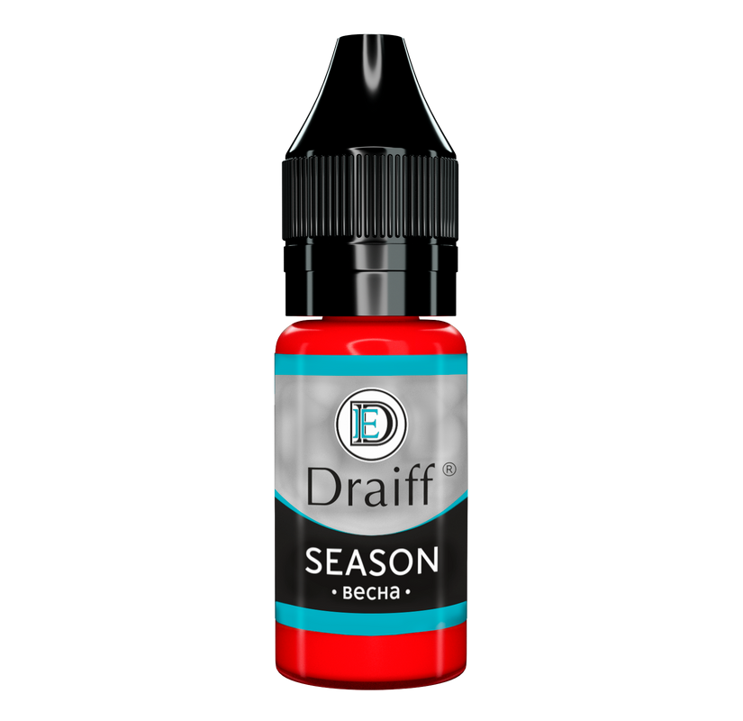 

Пигмент для губ для перманентного макияжа, татуажа Draiff Season Весна, 6мл, Draiff Season