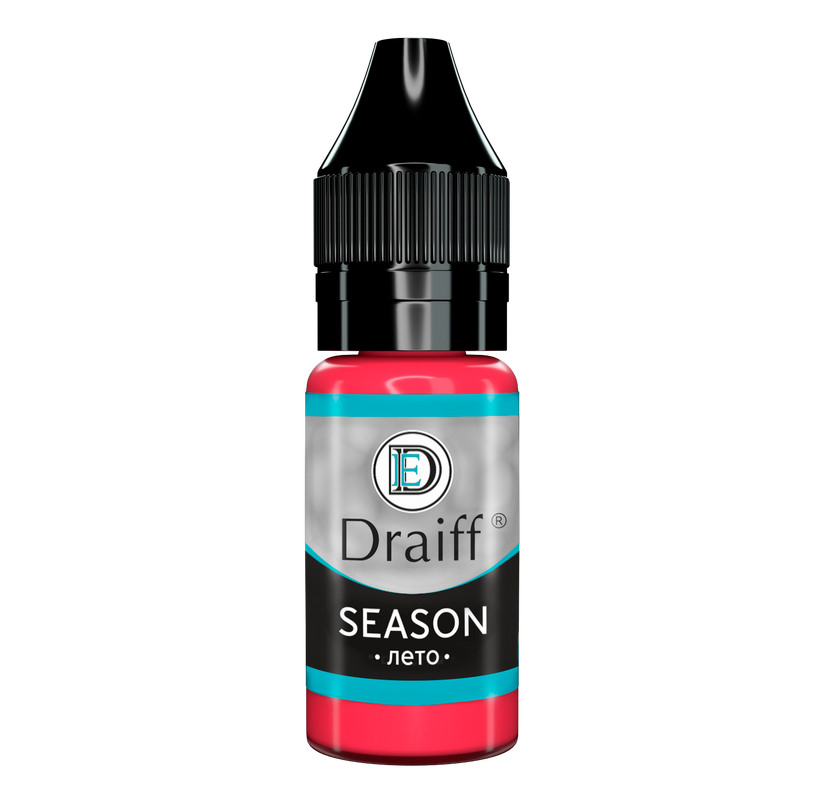

Пигмент для губ для перманентного макияжа, татуажа Draiff Season Лето, 6мл, Draiff Season