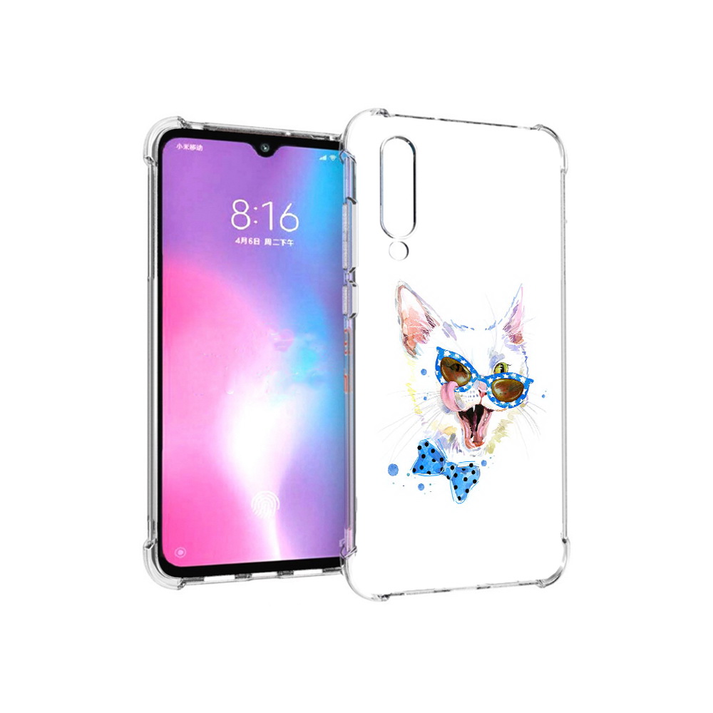

Чехол MyPads Tocco для Xiaomi Mi CC9 белый кот (PT134127.292.229), Прозрачный, Tocco