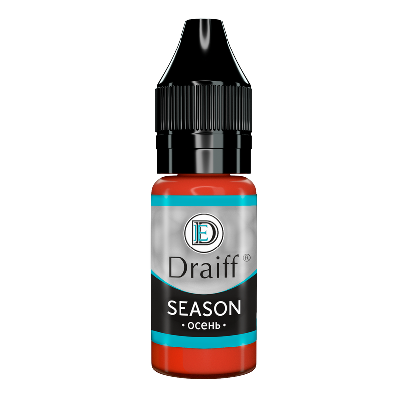 

Пигмент для губ для перманентного макияжа, татуажа Draiff Season Осень, 10мл, Draiff Season