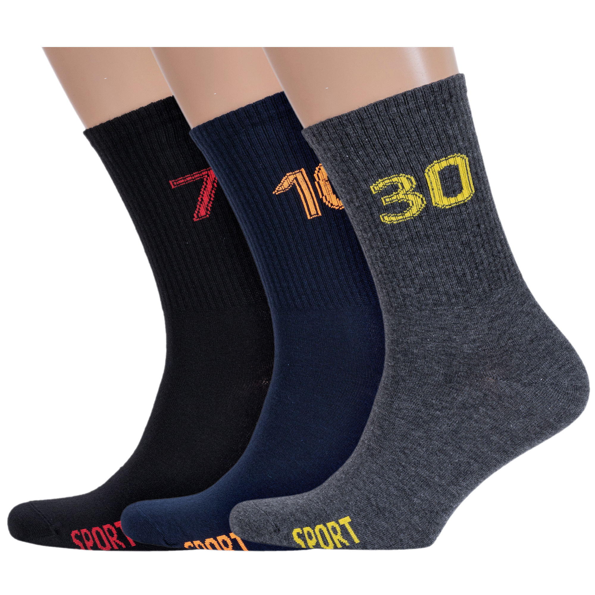 

Комплект носков мужских Rusocks 3-М3-13750 разноцветных 25-27, Серый;синий;черный;желтый;оранжевый;красный, 3-М3-13750