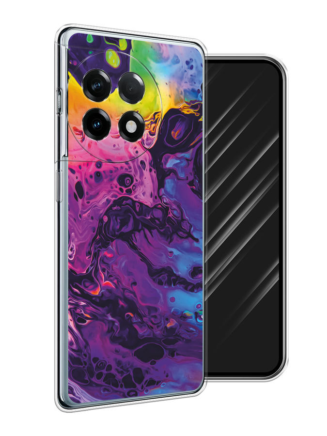 

Чехол Awog на OnePlus 11R "ACID fluid", Бордовый, 154150-1